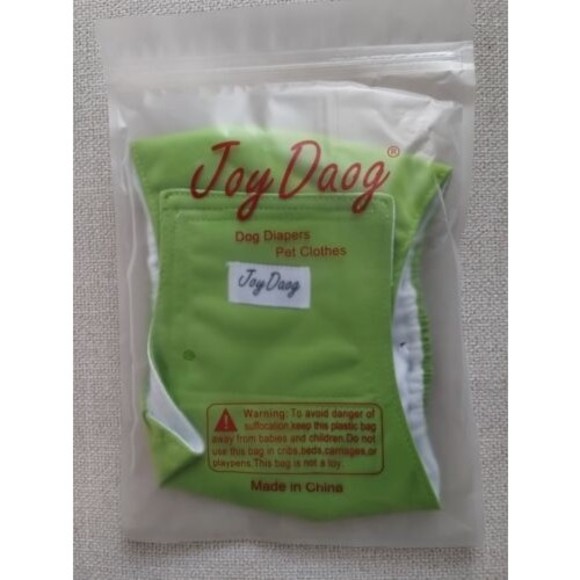 Joy Doog Belly Band Dog Diaper Size M Green Reusable - Picture 1 of 7